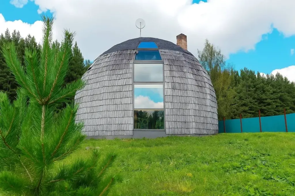 Купольный дом в п. Костер, оз. Аракуль